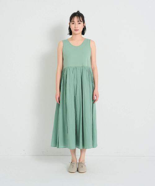 美品　conges payes ADIEU TRISTESSE ギャザードレス conges payes ADIEU TRISTESSE（コンジェペイエアデュートリステス