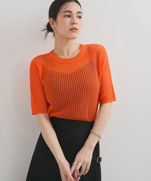 tシャツ M2324 針抜きリブプルオーバー レディース M2324 針抜きリブプルオーバー(M キナリ): トップス - RNA