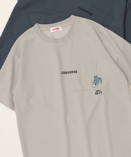 ‪‪❤︎‬出品 CONVERSE tシャツ 「CONVERSE/コンバース」アムンゼン/梨地 刺繍