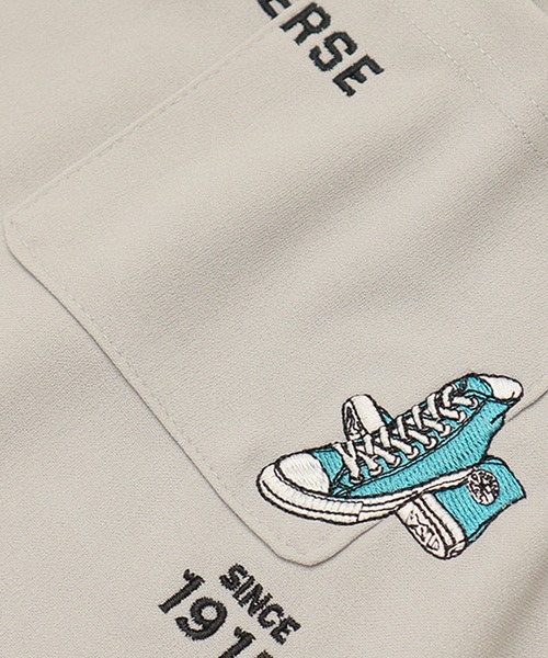 ‪‪❤︎‬出品 CONVERSE tシャツ 「CONVERSE/コンバース」アムンゼン/梨地 刺繍