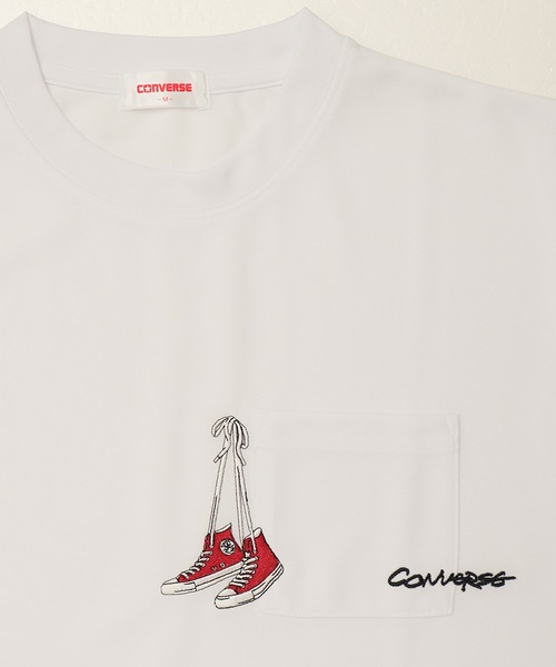 ‪‪❤︎‬出品 CONVERSE tシャツ 「CONVERSE/コンバース」アムンゼン/梨地 刺繍