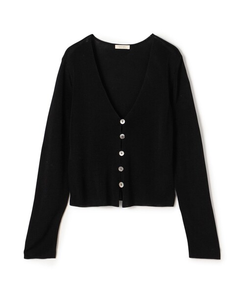 DES PRES（デプレ） カーディガン マットレーヨン Vネックカーディガン