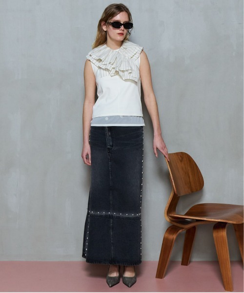 MAISON SPECIAL（メゾンスペシャル）の「Side Hole Denim Skirt