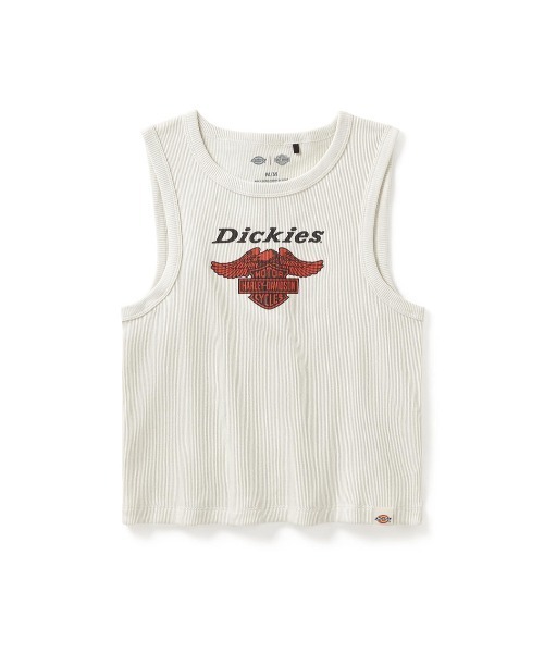tシャツ Dickies(R) x H-D(R)レーサーバッククロップドイーグルタンク レディース