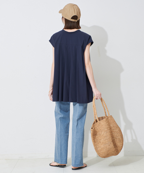 SLOBE IENA パンツ LE DENIM スリムフレアレングス レディース
