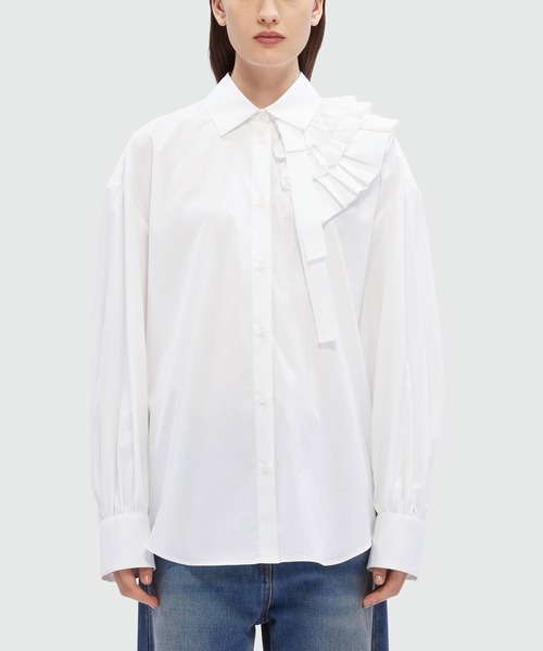 MSGM（エムエスジーエム） ブラウス シャツ アシンメトリー ティアード