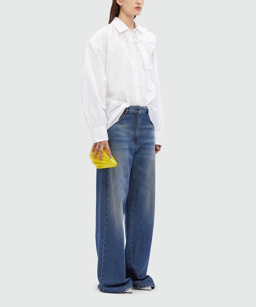 MSGM（エムエスジーエム） ブラウス シャツ アシンメトリー ティアード