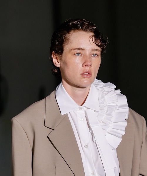 MSGM（エムエスジーエム） ブラウス シャツ アシンメトリー ティアード