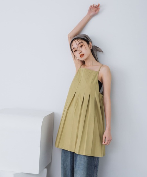 KBF ワンピース タックプリーツミニワンピース : ZOZOTOWN Yahoo