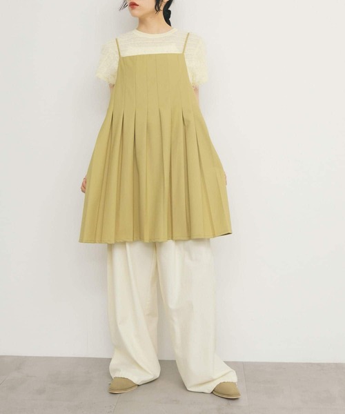 KBF ワンピース タックプリーツミニワンピース : ZOZOTOWN Yahoo