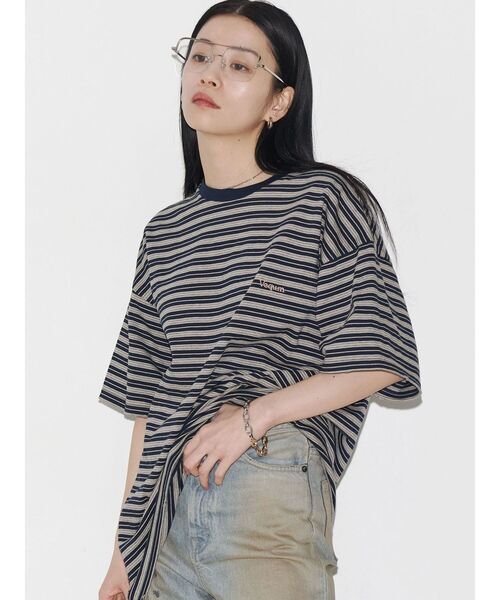 tシャツ 「VEQUM」HIGH GAUGE BORDER T SHIRT レディース VEQUM tシャツ 「VEQUM」HIGH GAUGE BORDER T SHIRT レディース