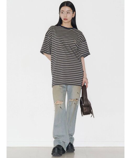 tシャツ 「VEQUM」HIGH GAUGE BORDER T SHIRT レディース VEQUM tシャツ 「VEQUM」HIGH GAUGE BORDER T SHIRT レディース