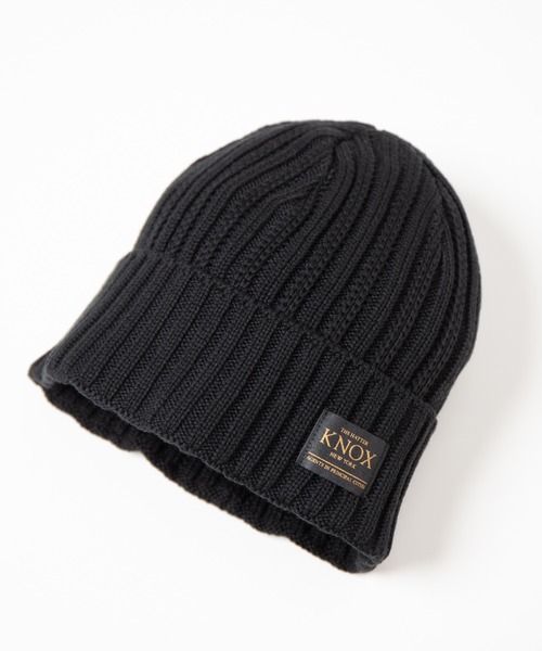KNOX（ノックス） ニット帽 ニットキャップ リブニットワッチ メンズ