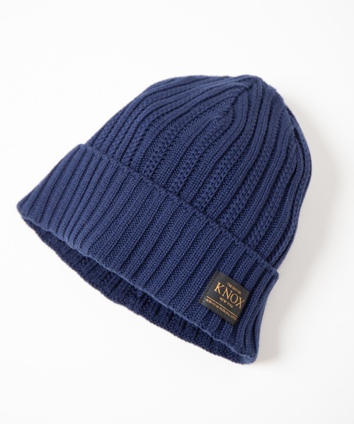KNOX（ノックス） ニット帽 ニットキャップ リブニットワッチ メンズ