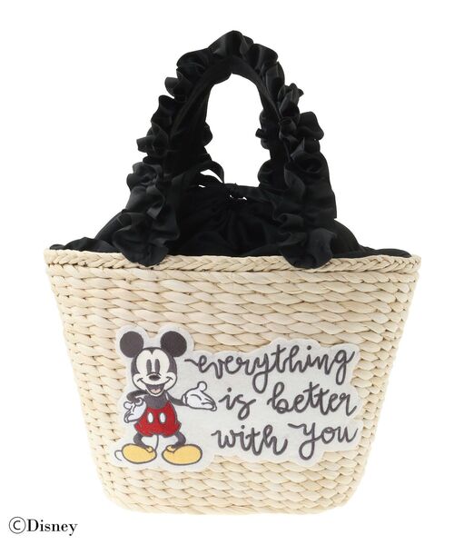 Disney ミッキー耳 ブラックかごバッグ K13 新品未使用品 ミッキー（かごバッグ）｜バッグ | ファッション のおすすめ人気