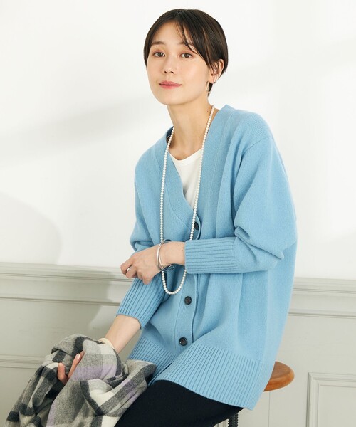 NOLLEY'S（ノーリーズ） ニットカーディガン FREE オフホワイト