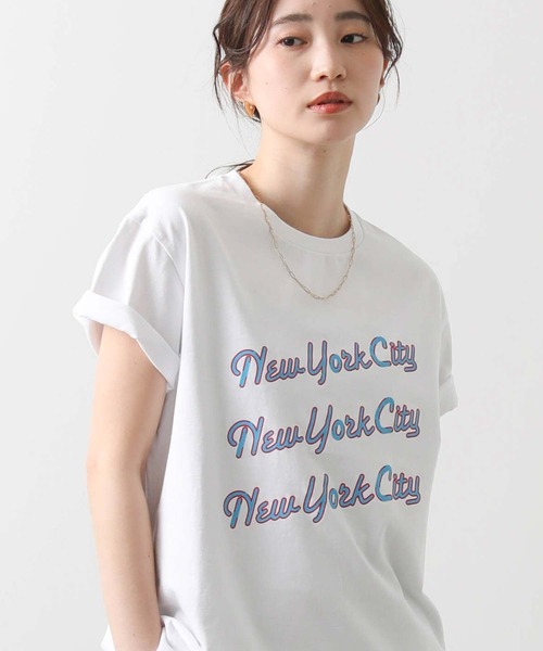 tシャツ ＴＲＥＮＣＨリピートロゴT レディース