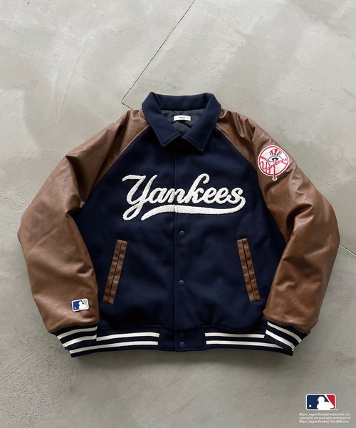 美品Columbia ネイビー ベージュ スタジャン Perushu スタジャン MEDIUM ネイビー メンズ : ZOZOTOWN Yahoo!店