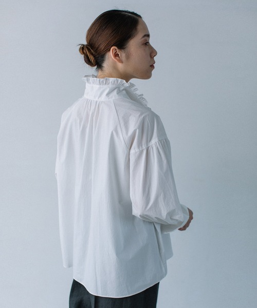 Liyoca◆長袖ブラウス/FREE/コットン/BLK/無地/M2102 Liyoca(リヨカ) / 長袖ブラウス/FREE/コットン/BLK/無地/M2102