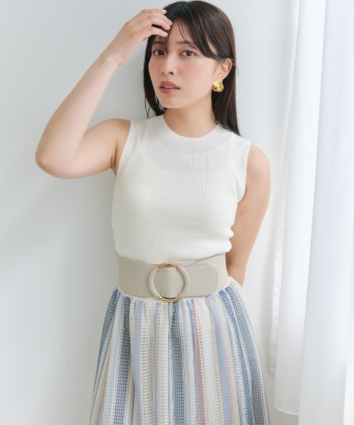 ニット セーター ラメノースリトップス レディース And Couture ニット セーター ラメノースリトップス レディース