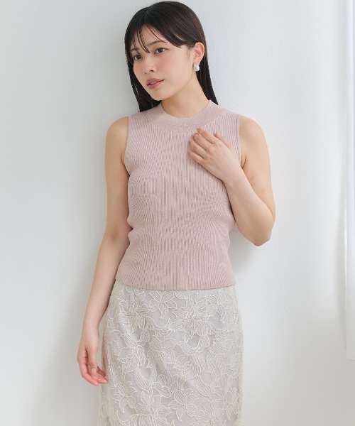 ニット セーター ラメノースリトップス レディース And Couture ニット セーター ラメノースリトップス レディース