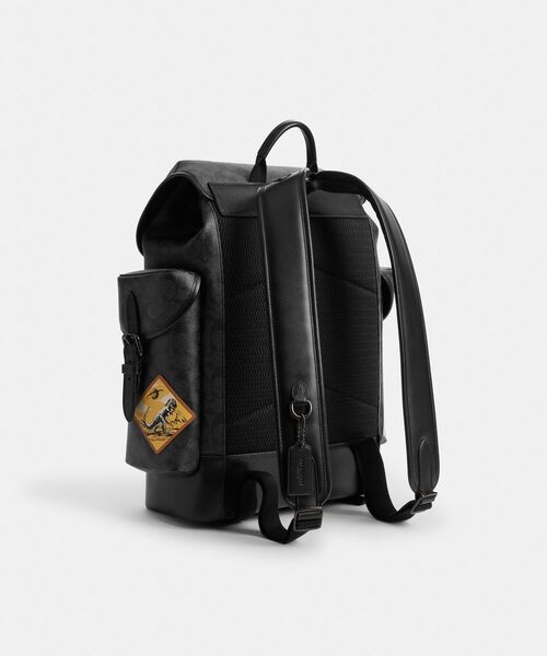 COACH ブラック リュック COACH デイバック リュック ヒッチ バックパック・シグネチャー