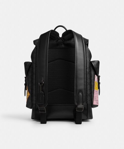 COACH バックパック ブラック COACH デイバック リュック ヒッチ バックパック・シグネチャー
