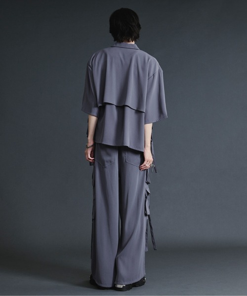 Ellno Loset（エルノロゼット） シャツ ダブルジップカーゴポケット