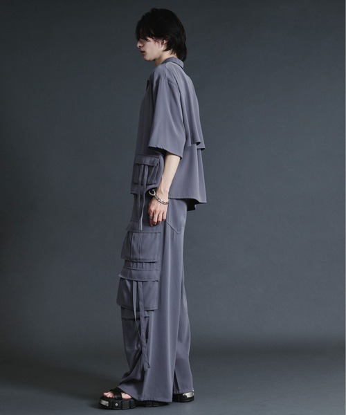 Ellno Loset（エルノロゼット） シャツ ダブルジップカーゴポケット