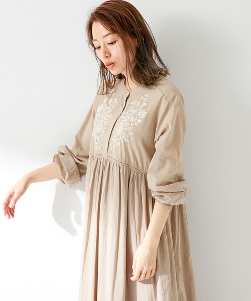 URBAN RESEARCH Sonny Label 長袖ワンピース FREE ブラック レディース