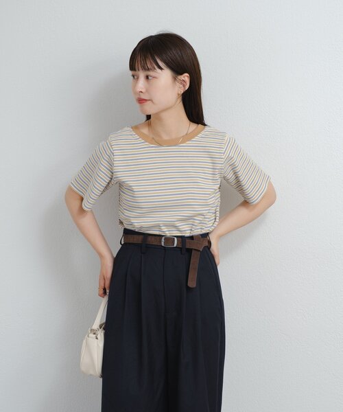 ◼️②専用です　　ShachiSHOP(☆w☆) Kastane tシャツ B ボーダーチビTEE レディース : ZOZOTOWN