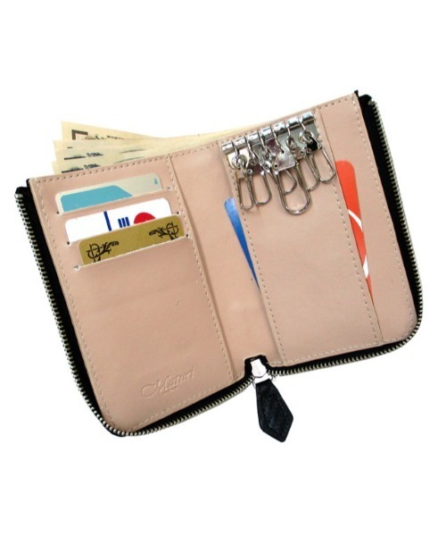 Maturi JAPAN（マトゥーリジャパン） 財布 カーボンレザー 牛革 多機能