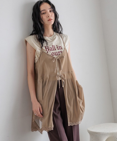 LOWRYS FARM（ローリーズファーム） ワンピース 2WAYカットベロア