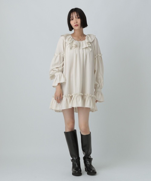 LOWRYS FARM フリルチュニックブラウス LOWRYS FARM｜フリルチュニックブラウス | Rakuten Fashion(楽天