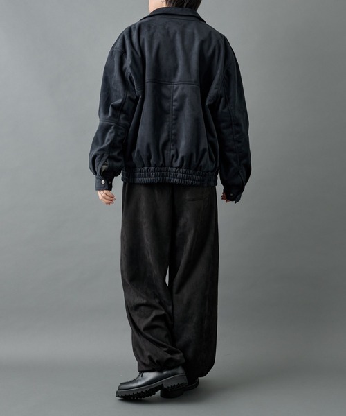 スウェットパンツ ジャージ シンセティックスエードドロストワイドパンツ メンズ | COLONY 2139 | 14