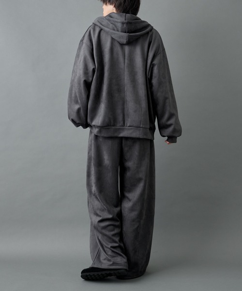 スウェットパンツ ジャージ シンセティックスエードドロストワイドパンツ メンズ | COLONY 2139 | 18