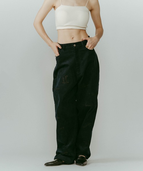 Knuth Marf（クヌースマーフ） パンツ 「Knuth Marf」embroidered