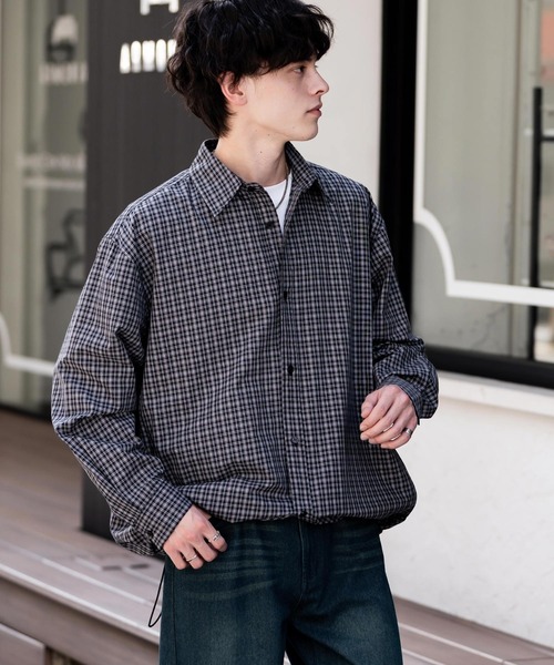 Rocky Monroe（ロッキーモンロー） シャツ オーバーサイズ 裾ドロー