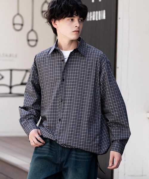 Rocky Monroe（ロッキーモンロー） シャツ オーバーサイズ 裾ドロー