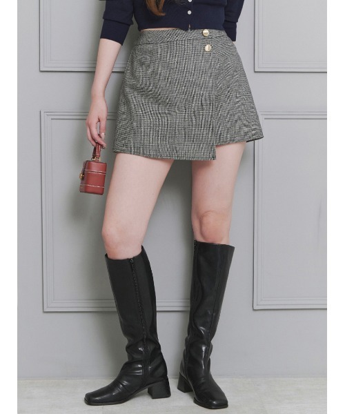 Stylevoice for xxx スカート 「木村りかこさんコラボ」千鳥格子