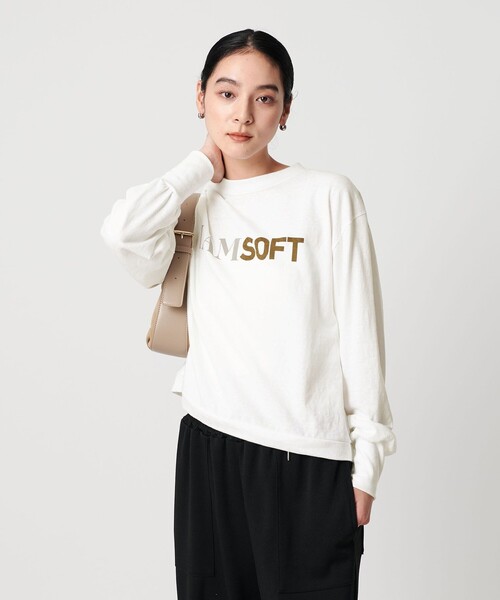 tシャツ 「別注」「Americana」ロゴロングスリーブTシャツ レディース | AMERICANA | 08