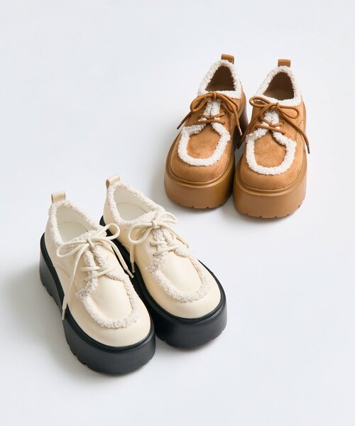 OLIVE des OLIVE ブラウン厚底シューズ Lサイズ OLIVE des OLIVE ブラウン厚底シューズ Lサイズ 高価