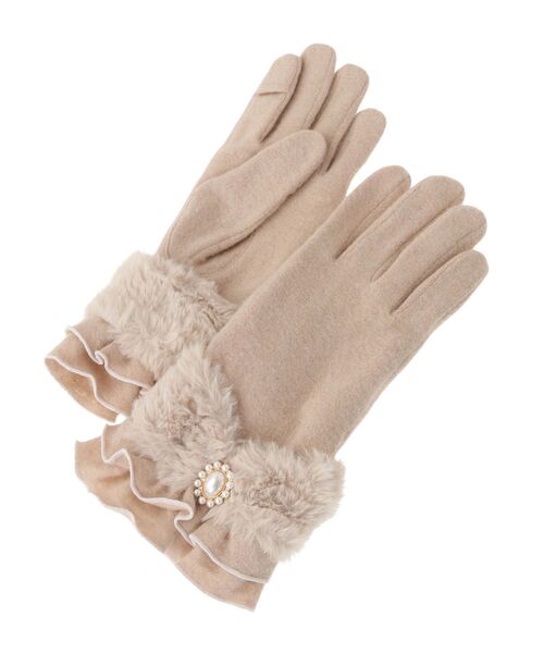 「Maison de FLEUR」 手袋 FREE ピンク レディース_画像5