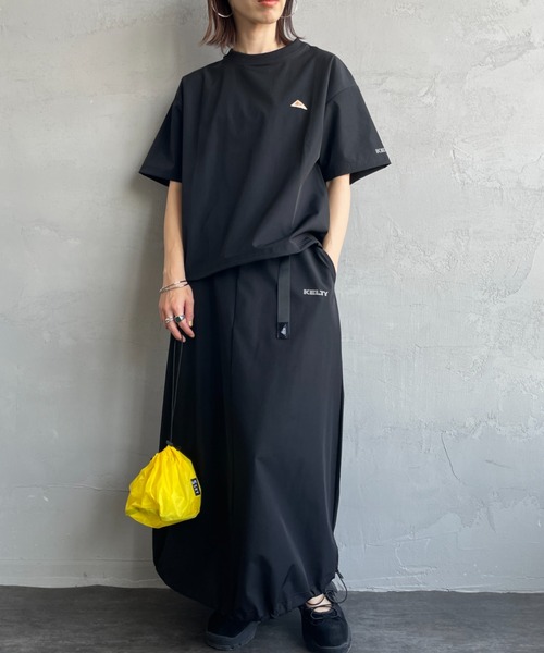 「KELTY」 半袖カットソー F グレイッシュベージュ レディース_画像3