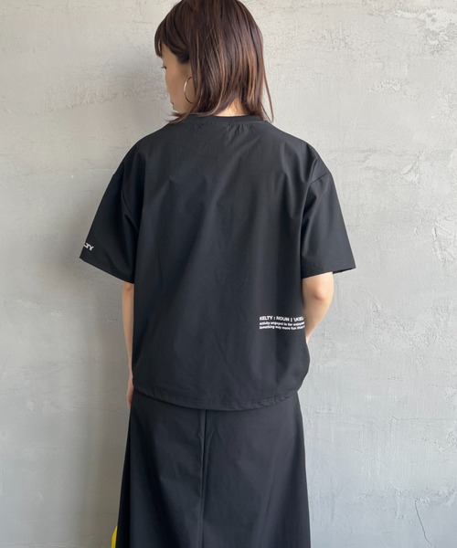 「KELTY」 半袖カットソー F グレイッシュベージュ レディース_画像8