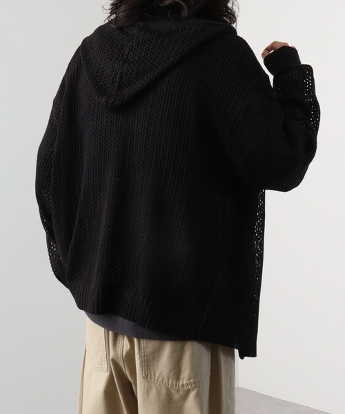 「SUGGESTION」 ジップアップパーカー M オフホワイト メンズ_画像7