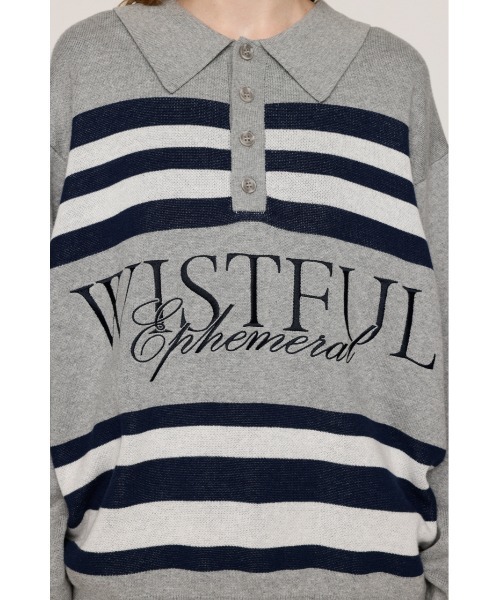 SLY（スライ） ポロシャツ ポロ FRONT LOGO POLO TOPS フロント ロゴ