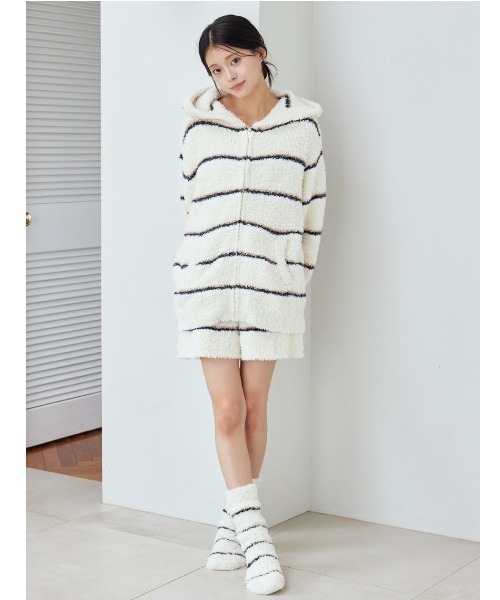 ジェラートピケ　ルームウェア　上下セット　もこもこ　ボーダー gelato pique（ジェラートピケ） パジャマ ルームウェア ジェラート