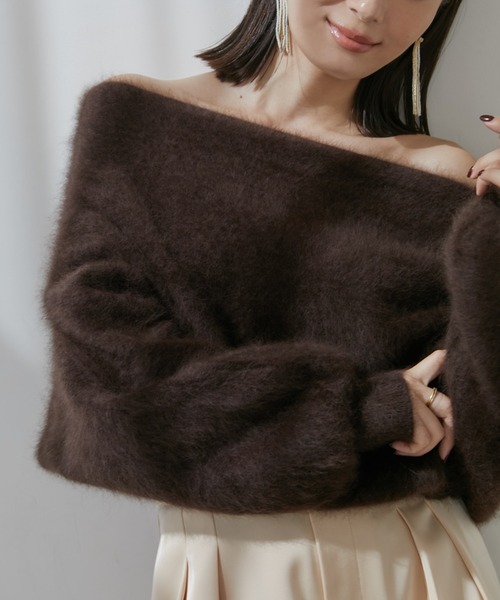 anuans（アニュアンス） 長袖ニット FREE グレー系その他 レディース