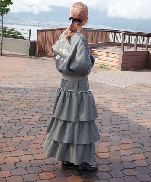 KOBE LETTUCE スカート 「 双松桃子さんコラボ 」裏起毛スウェット